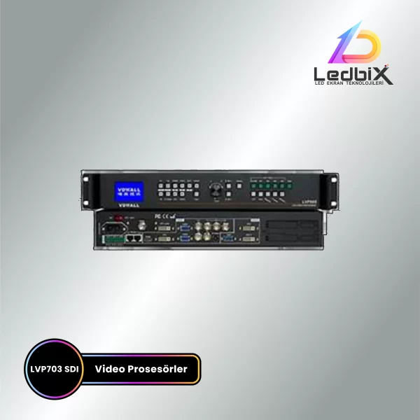 LVP703 SDI video prosesor ön ve arka panel