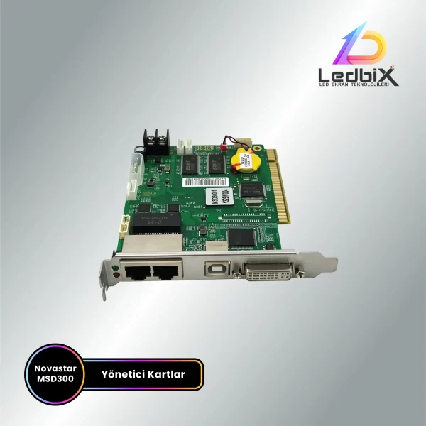 Novastar MSD300 LED ekran kontrol kartı, çift Ethernet çıkışlı yönetici kart